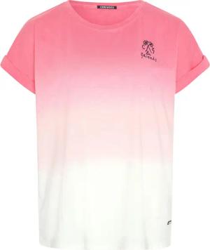 T-Shirt im Dip-Dye-Look mit Stickerei