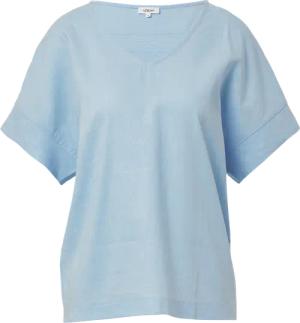 T-Shirt im Fabricmix mit Leinenanteil