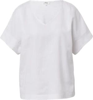 T-Shirt im Fabricmix mit Leinenanteil