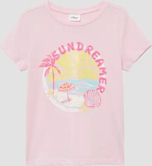 T-Shirt im Loose Fit mit Glitzerprint