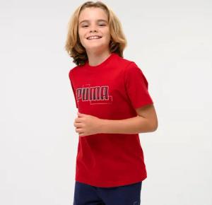 T-Shirt Kinder Baumwolle - Print rot