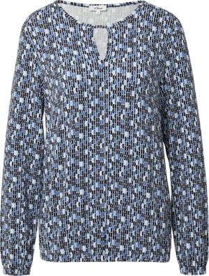 T-Shirt mit All-over-Print und Elastikbündchen