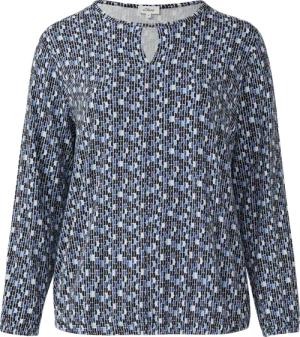 T-Shirt mit All-over-Print und Elastikbündchen