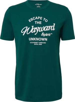 T-Shirt mit Artwork aus reiner Baumwolle