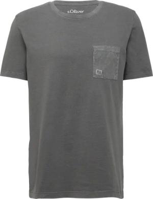 T-Shirt mit Brusttasche und Garment Dye