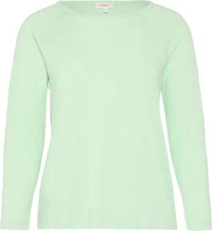 T-Shirt mit Flammgarnstruktur aus Baumwollmix