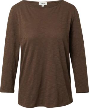 T-Shirt mit Flammgarnstruktur und Rollkante