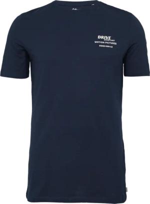 T-Shirt mit Flammgarnstruktur und Rückenprint