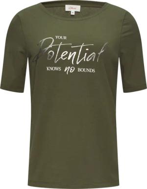 T-Shirt mit Frontprint im Slim Fit