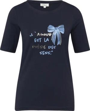 T-Shirt mit Frontprint im Slim Fit