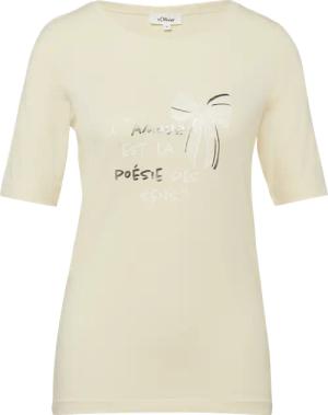 T-Shirt mit Frontprint im Slim Fit