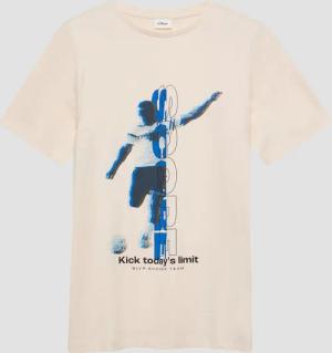 T-Shirt mit Fußball-Print