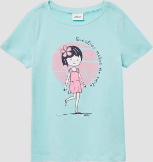 T-Shirt mit Glitzerprint