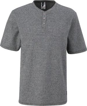 T-Shirt mit kurzer Knopfleiste