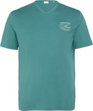 T-Shirt mit Logo-Stickerei