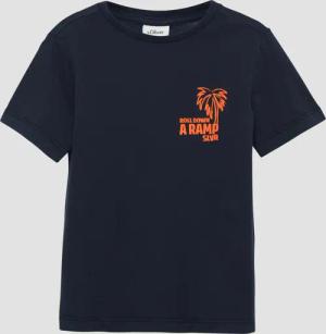 T-Shirt mit Print und Wascheffekt