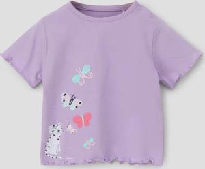 T-Shirt mit Rollsaum