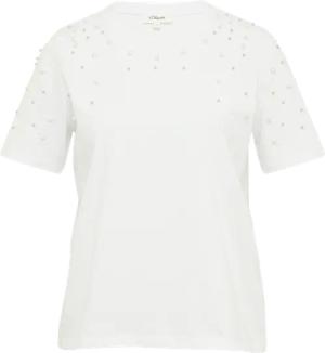 T-Shirt mit Schmuckperlen im Relaxed Fit