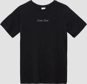 T-Shirt mit Stickerei und Rücken-Print