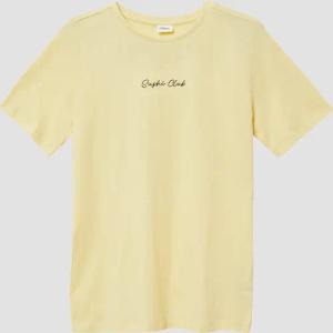 T-Shirt mit Stickerei und Rücken-Print