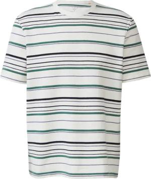 T-Shirt mit Streifen aus schwerem Jersey