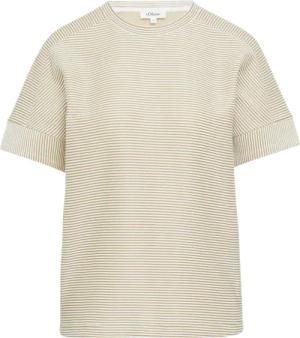 T-Shirt mit Strukturstreifen im Relaxed Fit
