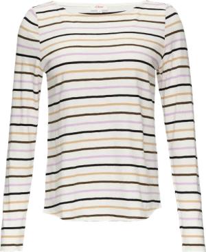 T-Shirt mit U-Boot-Ausschnitt und offenen Kanten