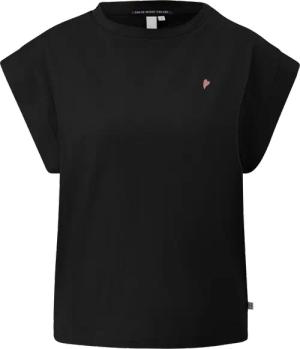 T-Shirt mit überschnittenen Schultern und Stickerei