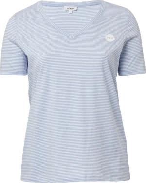 T-Shirt mit V-Ausschnitt und Print-Detail