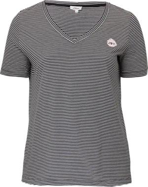 T-Shirt mit V-Ausschnitt und Print-Detail