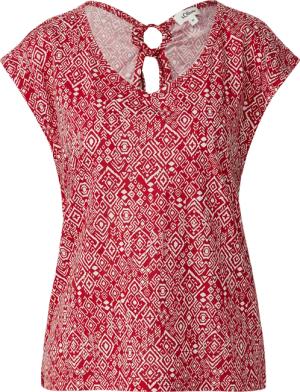 T-Shirt mit weitem Ausschnitt, Cut-out und Schleife