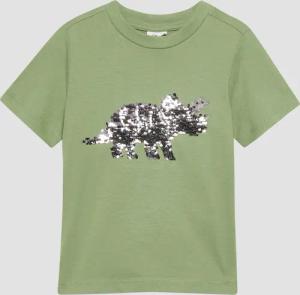 T-Shirt mit Wendepailletten-Dino