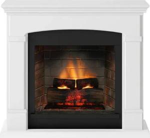 TAGU Elektrokamin Helmi Elektrokamin weiß mit neuester Generation 3D Flame Knistersound