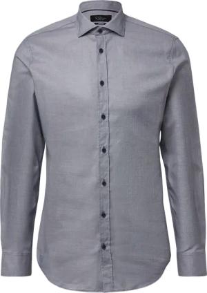 Tailored Fit: Langarmhemd mit feiner Webstruktur