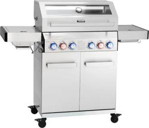 TAINO Gasgrill, PLATINUM YAMARA 4+2, Gusseisenrost, Backburner, Sear-Brenner