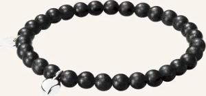 TAMARA COMOLLI Armband BRACELET INDIA EBONY DROP MEDIUM Ebenholz 18K Weißgold