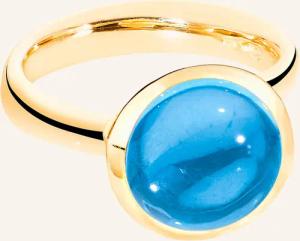 TAMARA COMOLLI Ring RING BOUTON LARGE SWISS TOPAZ aus 18K Gelbgold mit Swiss Topas