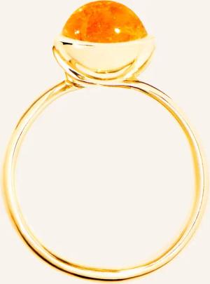 TAMARA COMOLLI Ring RING BOUTON SMALL MANDARIN GARNET aus 18K Gelbgold mit Mandarin Granat