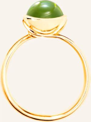 TAMARA COMOLLI Ring RING BOUTON SMALL PERIDOT aus 18K Gelbgold mit Peridot