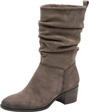 Tamaris ANTIslide, COMFORT-Lining aus Leder Blockabsatz Stiefelette ANTIslide