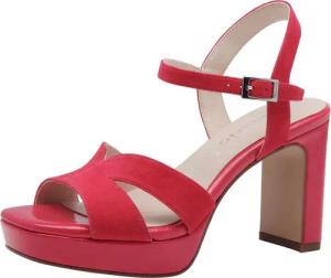 Tamaris ANTIslide, TOUCH-IT aus Leder Blockabsatz Sandalette ANTIslide