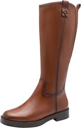 Tamaris ANTIslide, TOUCH-IT aus Leder kein Absatz Stiefel ANTIslide