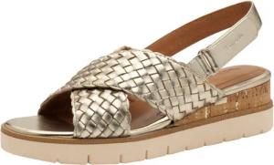 Tamaris aus Leder Keilabsatz 1-28251-44 Plateausandaletten