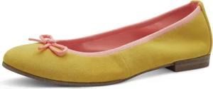 Tamaris Ballerina, Blockabsatz, Businessschuh, Schlupfschuh mit süßer Zierschleife