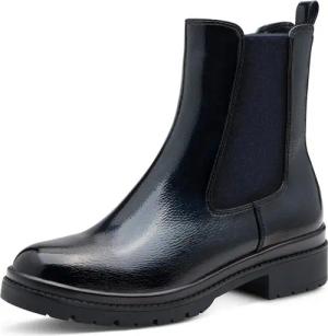 Tamaris Chelseaboots, Blockabsatz, Basic, Stiefelette in veganer Verarbeitung