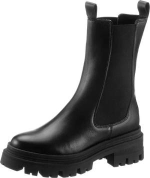 Tamaris Chelseaboots, Blockabsatz, Schlupfboots, Kurzstiefel, beidseitige Stretcheinsätze