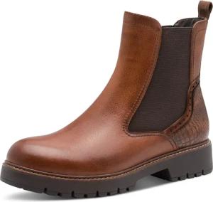 Tamaris Chelseaboots, Blockabsatz, Stiefelette mit Kontrast-Rahmennaht