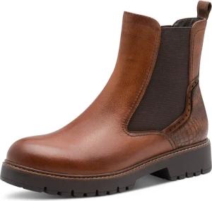 Tamaris Chelseaboots, Blockabsatz, Stiefelette mit Kontrast-Rahmennaht