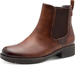 Tamaris Chelseaboots, Blockabsatz, Stiefelette, Schlupfschuh im Used Look