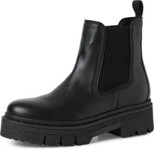 Tamaris Chelseaboots, Plateau, Schlupfboots, Stiefelette mit praktischer Anziehlasche